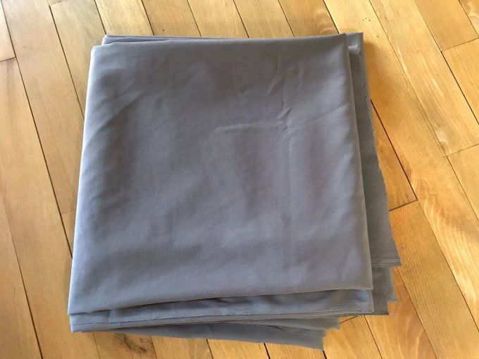 Coupon de tissu Gris, synthétique
