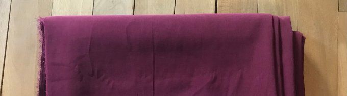 Coupon de tissu lourd, couleur Bordeaux en synthétique