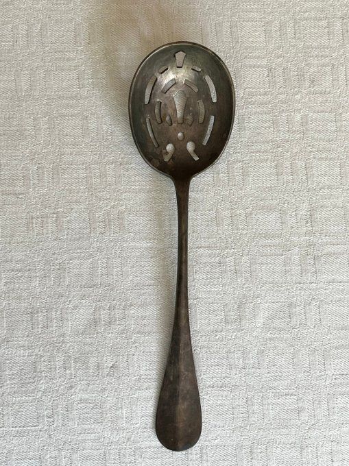 Cuillère à glaçons en métal argenté, modèle fidelio de la maison Christofle