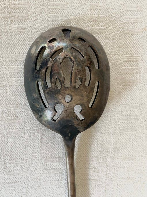 Cuillère à glaçons en métal argenté, modèle fidelio de la maison Christofle