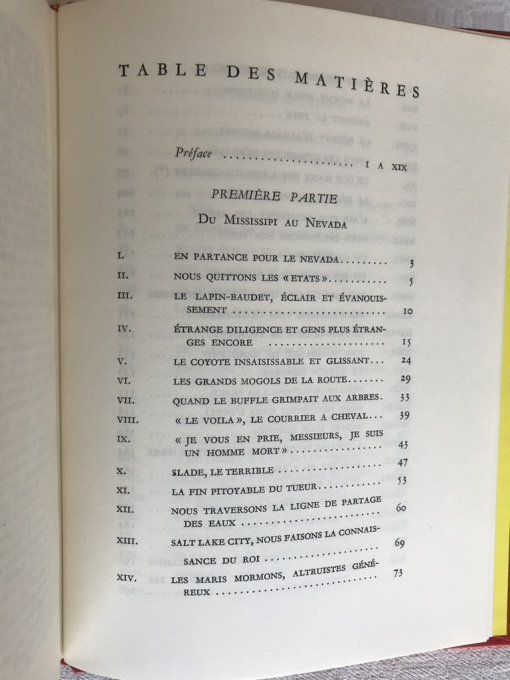 Livre de Mark Twain. Mes folles années  ou Roughing it, 1959