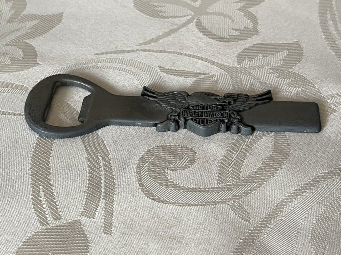 Décapsuleur Harley-Davidson, décor d'aigle, vintage