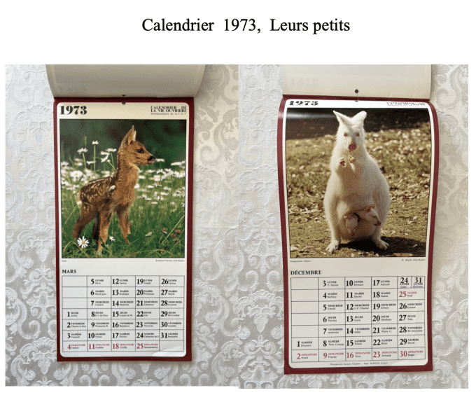 Divers Calendriers vintage, 1964, 1965 1972 ou 1973, Au choix