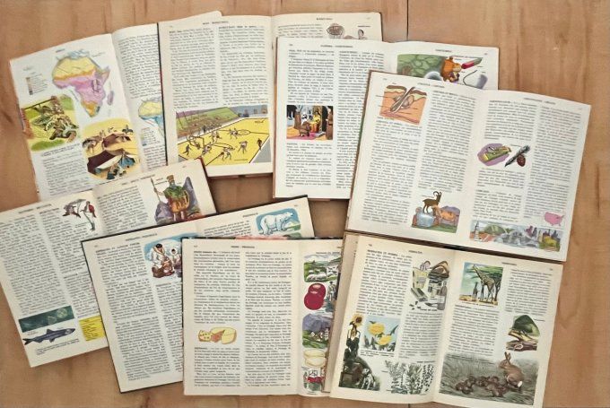 Encyclopédie du Livre d'Or pour garçons et filles - Collection complète en 16 volumes des années 60
