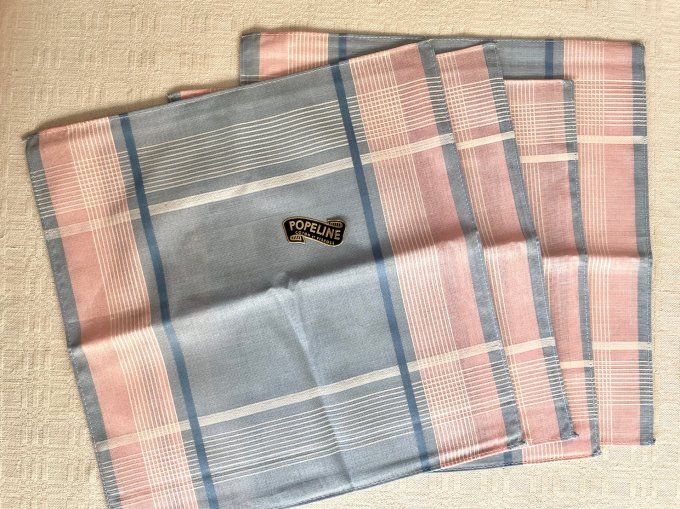 Ensemble de 12 grands mouchoirs assortis en 3 couleurs