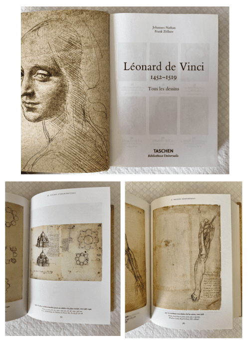 Ensemble de 2 livres Léonard de Vinci - Carnets et Tous les dessins