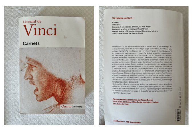 Ensemble de 2 livres Léonard de Vinci - Carnets et Tous les dessins