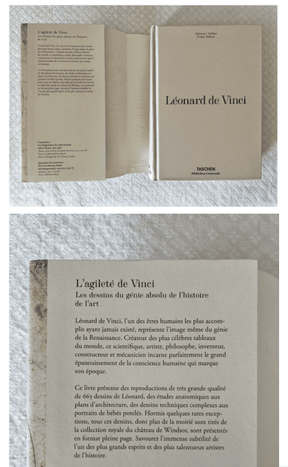 Ensemble de 2 livres Léonard de Vinci - Carnets et Tous les dessins