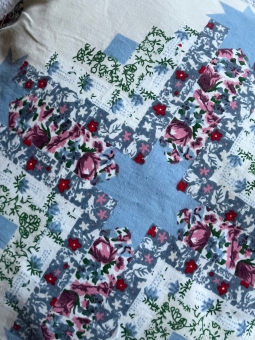 Ensemble de 3 coussins avec jolies housses fleuries, Style Patchwork Floral, Shabby Chic / Campagne