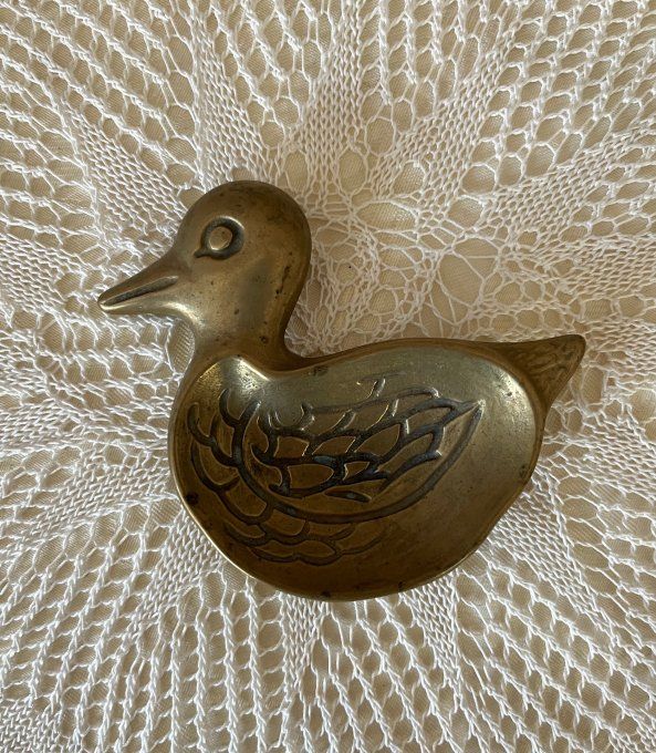 Ensemble de 3 vide poches / cendriers en forme d'animaux, Canard, Hibou et poisson