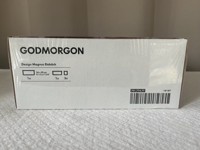 Ensemble de 5 boîtes de rangement avec couvercle Ikea Godmorgon - Neuf
