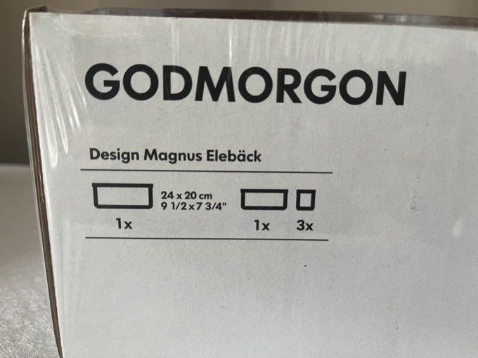 Ensemble de 5 boîtes de rangement avec couvercle Ikea Godmorgon - Neuf