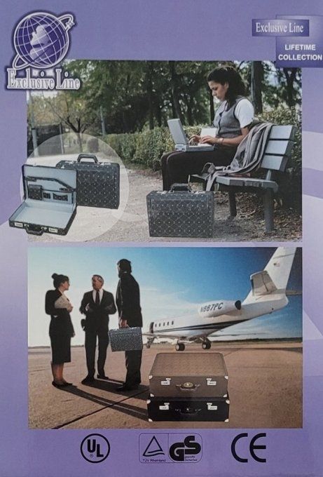 Ensemble de bagages de luxe à code, valise et mallette assorties, Exclusive Line