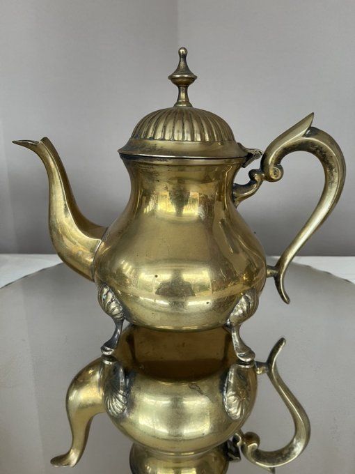 Ensemble vintage en laiton EPNS – Théière, cafetière, sucrier et pot à lait – Années 50