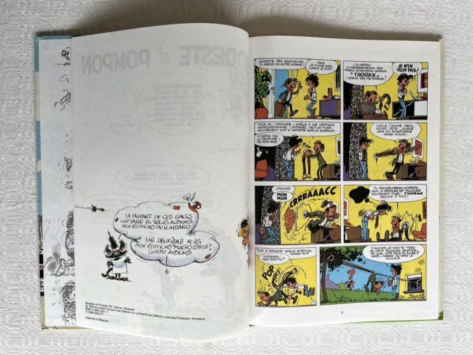 Bd Modeste et Pompon, Tais -toi, Modeste ! par Franquin, Himalaya, EO 1990