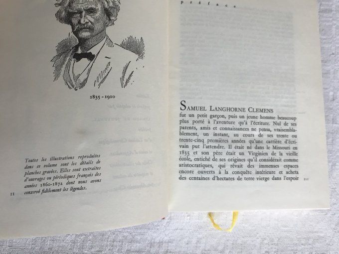 Livre de Mark Twain. Mes folles années  ou Roughing it, 1959