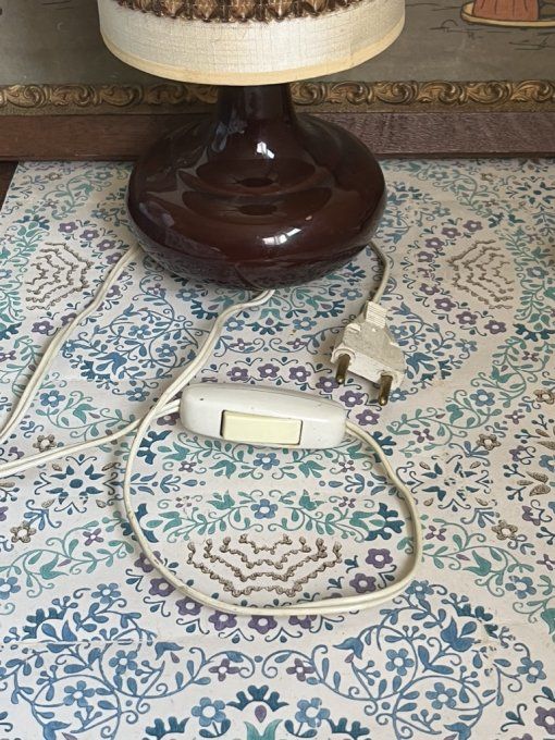Petite lampe à poser en céramique, des années 70
