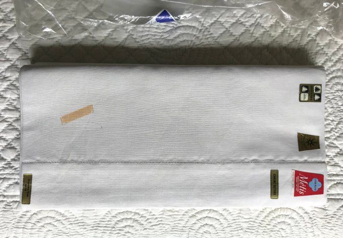 Grand Drap Ajouré, Métis Fleur Bleue, Toile de Gérardmer, Neuf