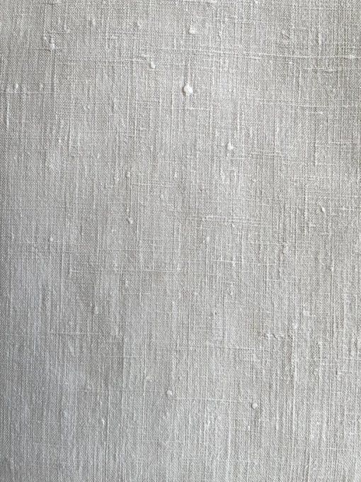 Grand drap ancien en lin, initiales F T couture centrale