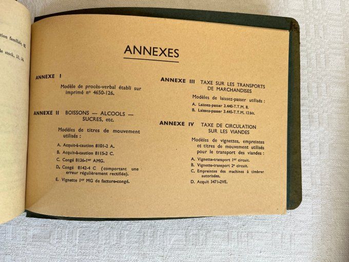 Guide abregé du verbalisant,  ministère de l'économie et des finances, 1970