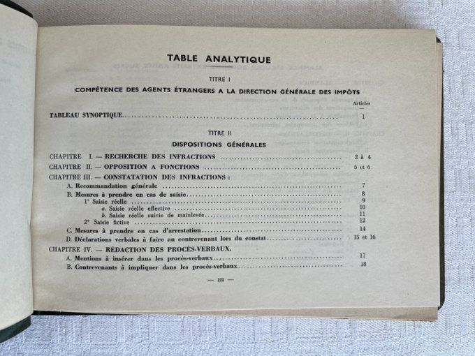 Guide abregé du verbalisant,  ministère de l'économie et des finances, 1970