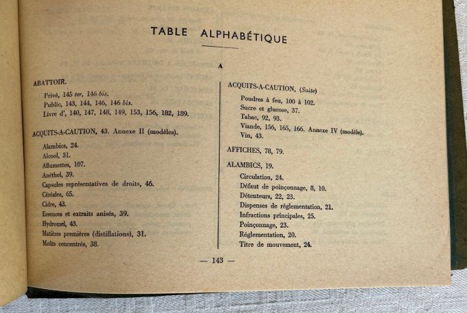 Guide abregé du verbalisant,  ministère de l'économie et des finances, 1970