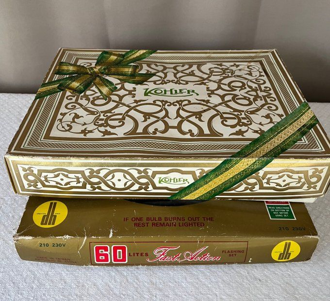 Guirlande électrique de Noël, vintage