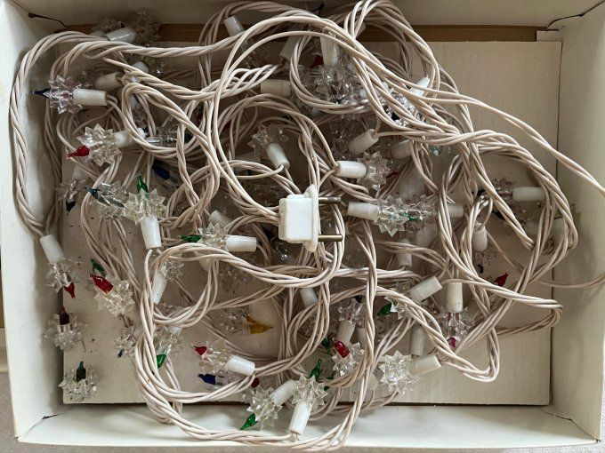 Guirlande électrique de Noël, vintage