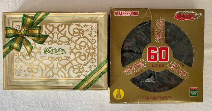 Guirlande électrique de Noël, vintage