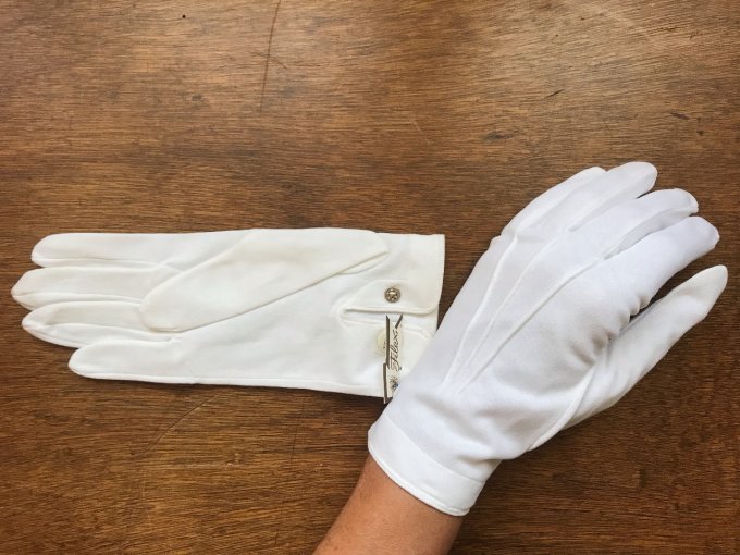 Ancienne paire de gants blans,  Neufs, marque Filex des années 50