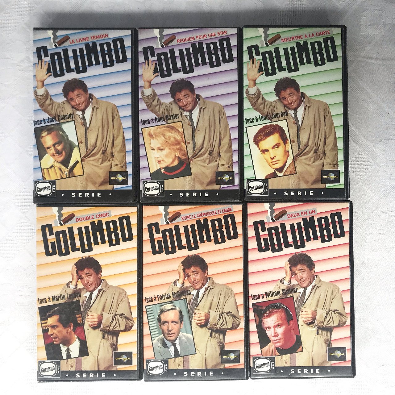 Lot De 6 Cassettes Videos Vhs,  Série Columbo, vintage ! 