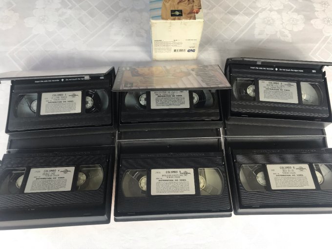 Lot De 6 Cassettes Videos Vhs,  Série Columbo, vintage ! 