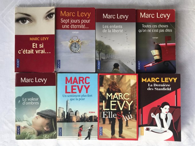 Lot de 8 livres de Marc Levy