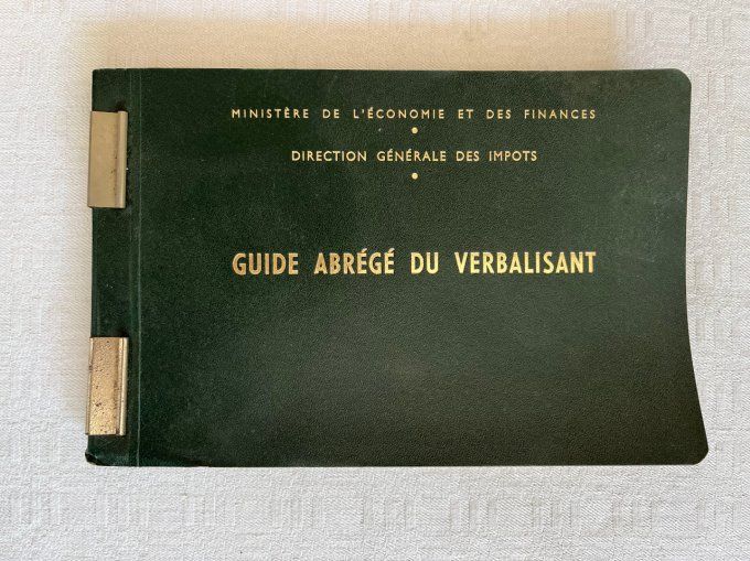 Guide abregé du verbalisant,  ministère de l'économie et des finances, 1970