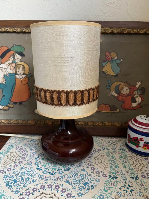 Petite lampe à poser en céramique, des années 70