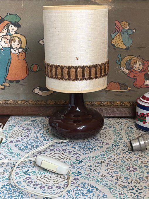 Petite lampe à poser en céramique, des années 70