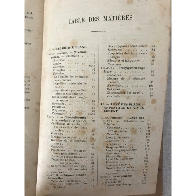 Ancien livre de mathématique, La troisième année D'Arithmétique, 1889