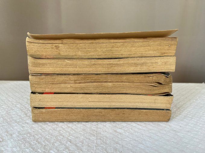 5 Anciens livres, Commissaire San Antonio, Éditions Fleuve noir, Ouvrages des années 50/60