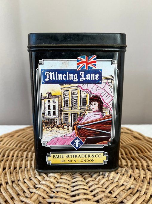 Rare ! Boite métallique anglaise, Thé Mincing Lane London