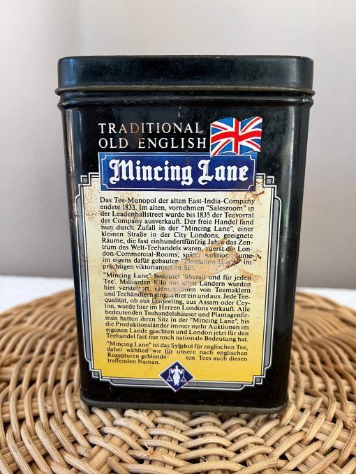 Rare ! Boite métallique anglaise, Thé Mincing Lane London