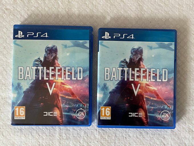 Jeu PS4,  Battlefield V, de 2018. Jeu de combats.
