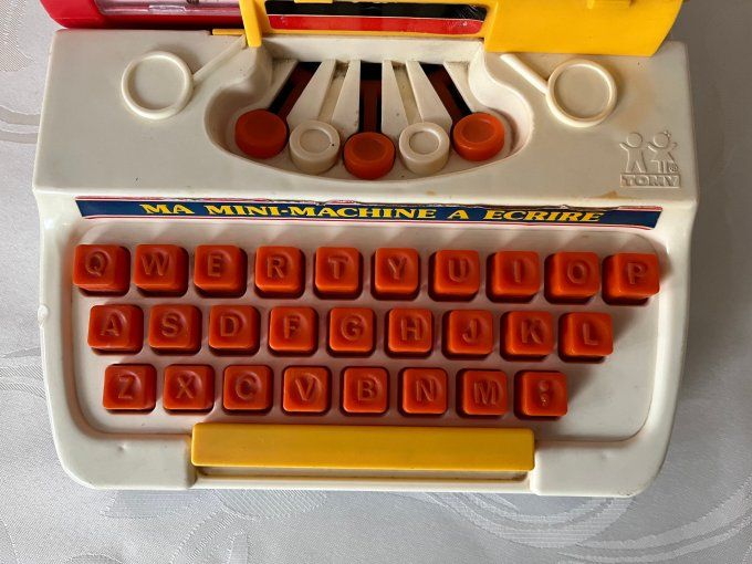 Ma Mini-Machine à Écrire – Tomy (1977) – Jouet Vintage Fonctionnel