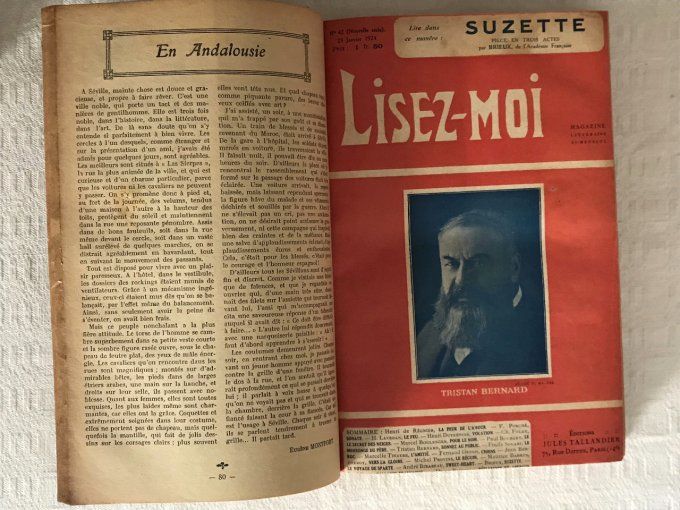 Livre, Lisez-moi, VI 1924, La Bibliothèque idéale. Magazine littéraire