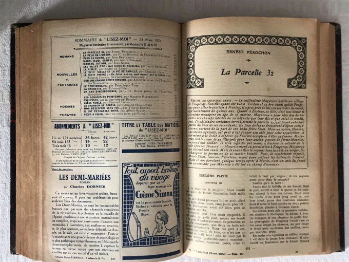 Livre, Lisez-moi, VI 1924, La Bibliothèque idéale. Magazine littéraire