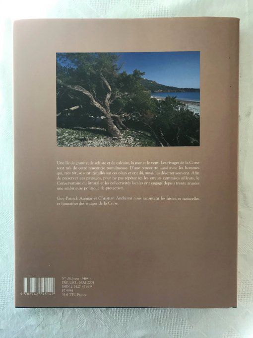 Livre Les rivages de la Corse, Actes sud, Conservatoire du littoral