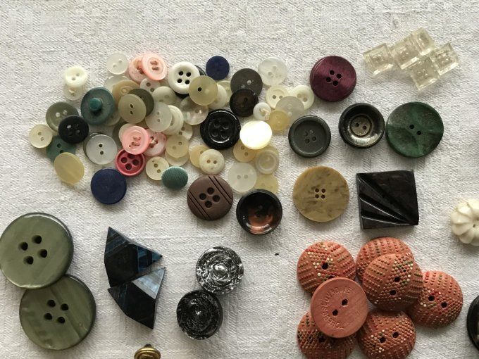 Lot de boutons anciens, Navy, marine nationale + divers