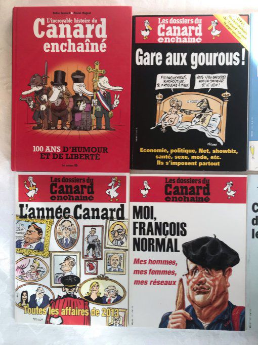 Livre L'incroyable histoire du Canard enchainé + 5 revues Les dossiers du Carnard enchainé