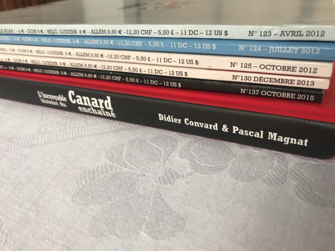 Livre L'incroyable histoire du Canard enchainé + 5 revues Les dossiers du Carnard enchainé