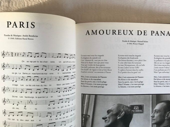 Livre Paris Chansons, Les plus belles chansons sur Paris