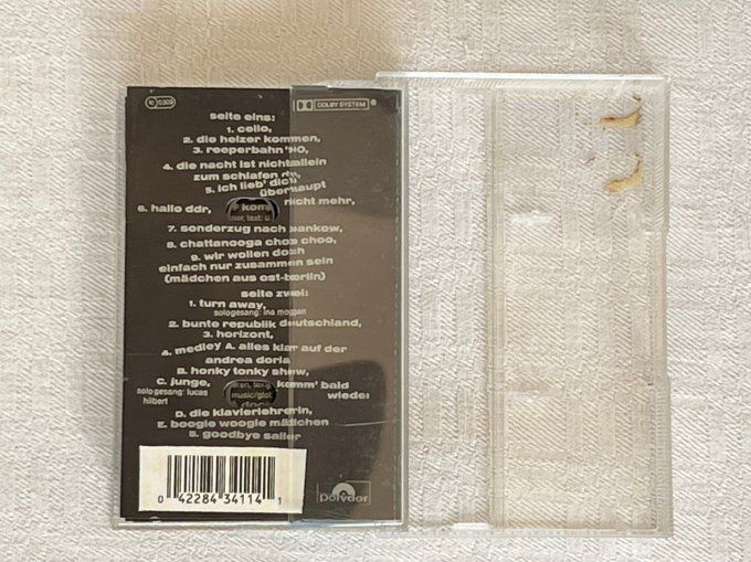 Rare ! Cassette audio vintage Udo Lindenberg Live in Leipzig 1990